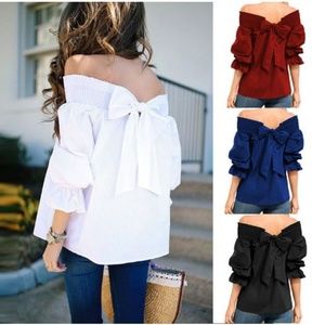 Spring and Summer Women Casual 3/4 Sleeve Tops Sol